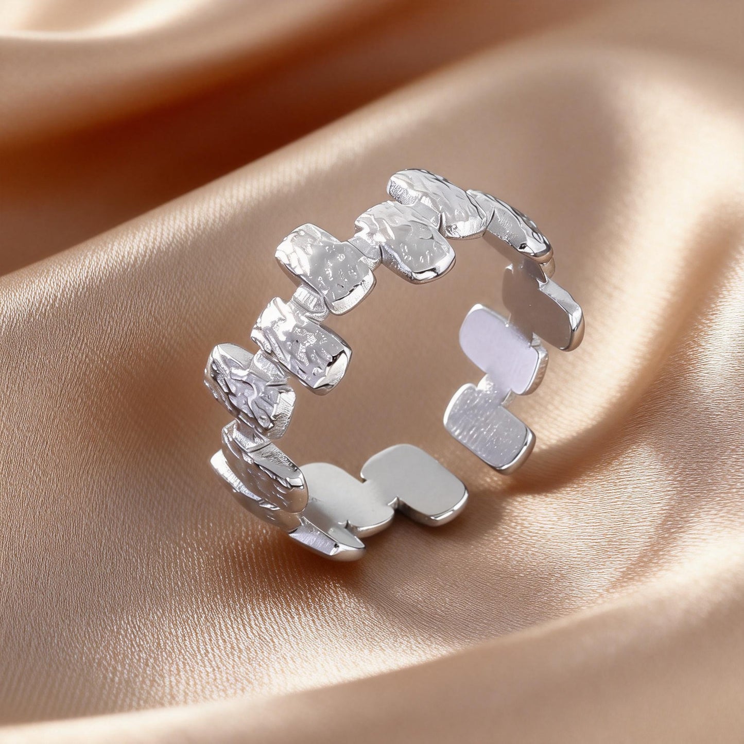 Steel Open-end Niche High-grade Fashion Trend Affordable Luxury Style Ring
