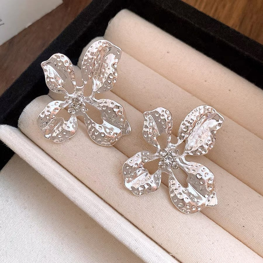 Chinese Style Large Flower Vintage Court High-grade Rings