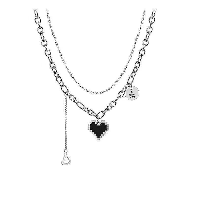 Women's Butterfly Niche Design Versatile Personality Hip Hop Clavicle Chain Necklace