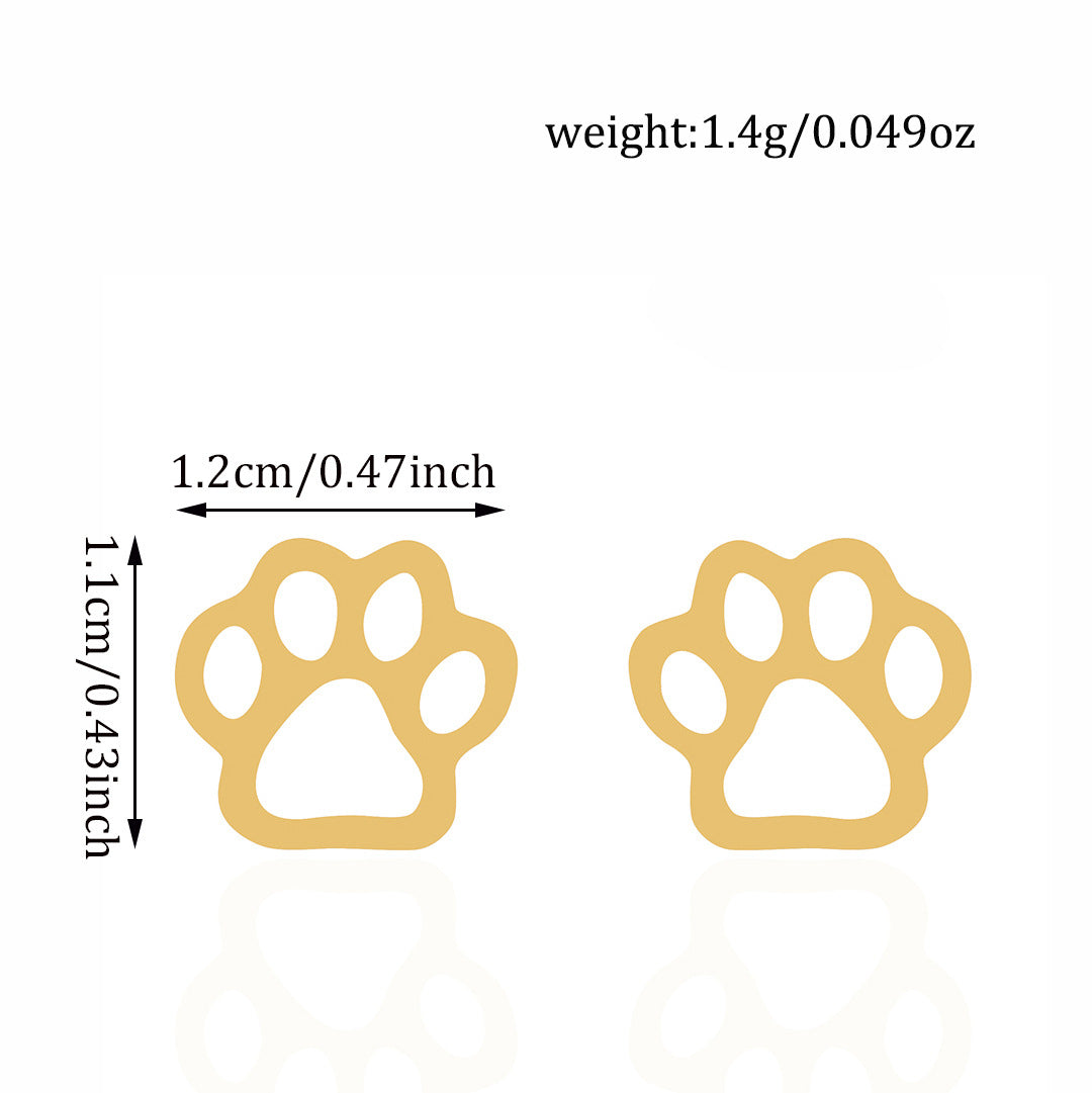 Stainless Steel Fashion Animal Foot Shape Rings