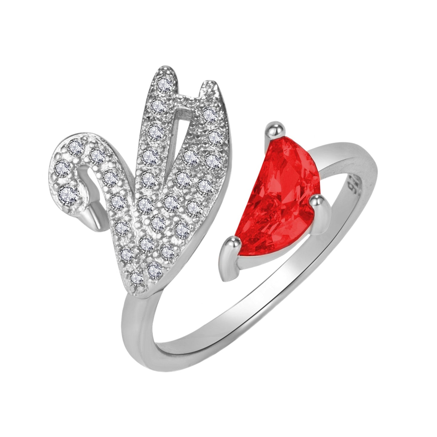 Trendy Creative White Swan Zircon Colorful Crystals Pave Ear Full Jewelry Set