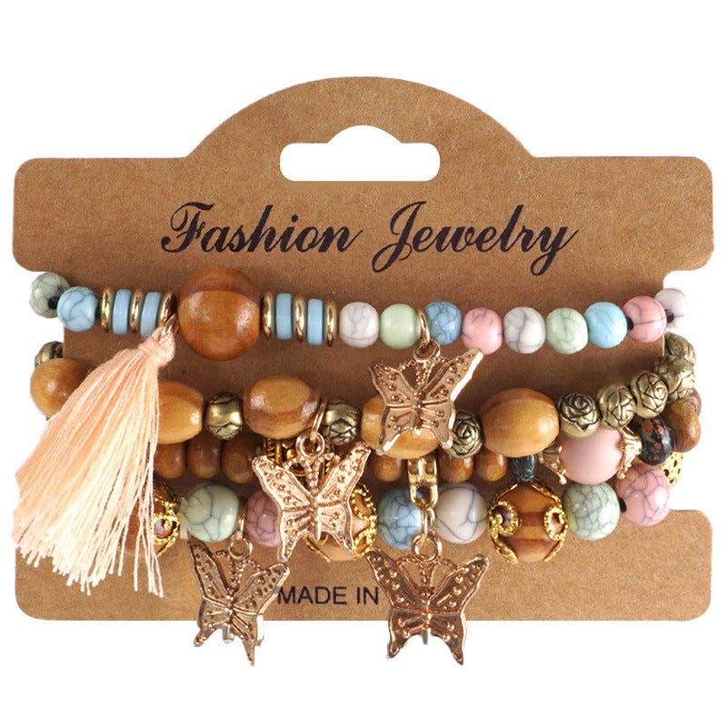 Bohemian Creative Tassel Beaded Fashion Jewellery Bracelet