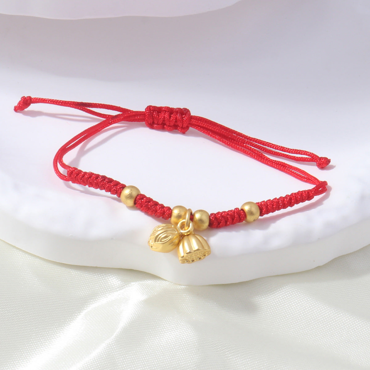 Braided Red Rope Auspicious Language Butterfly Fortune Cat Safe Joy Bracelets