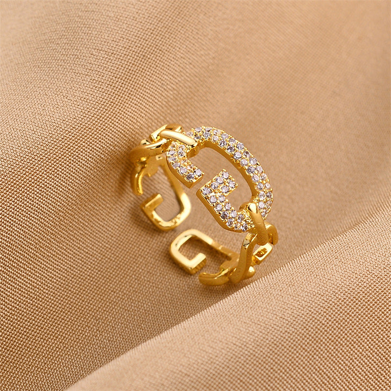 Women's Style Personalized Advanced Light Luxury Pearl Rings