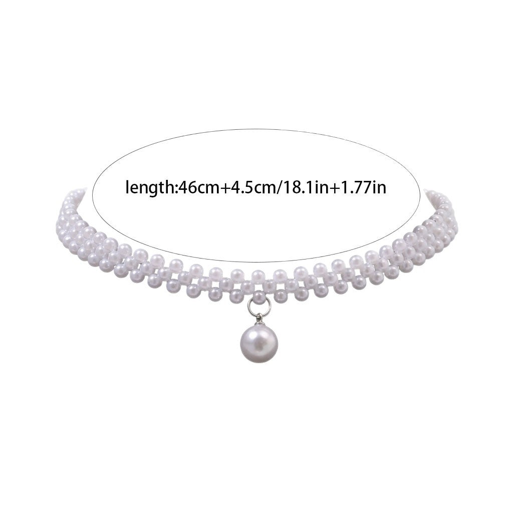 Luxury Pearl Collar Elegant French Retro Clavicle Necklaces