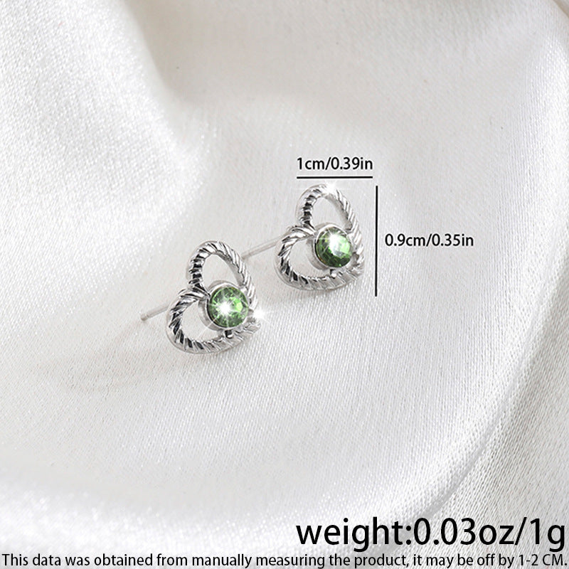 High-grade Fashionable Versatile Micro Diamond Butterfly Earrings