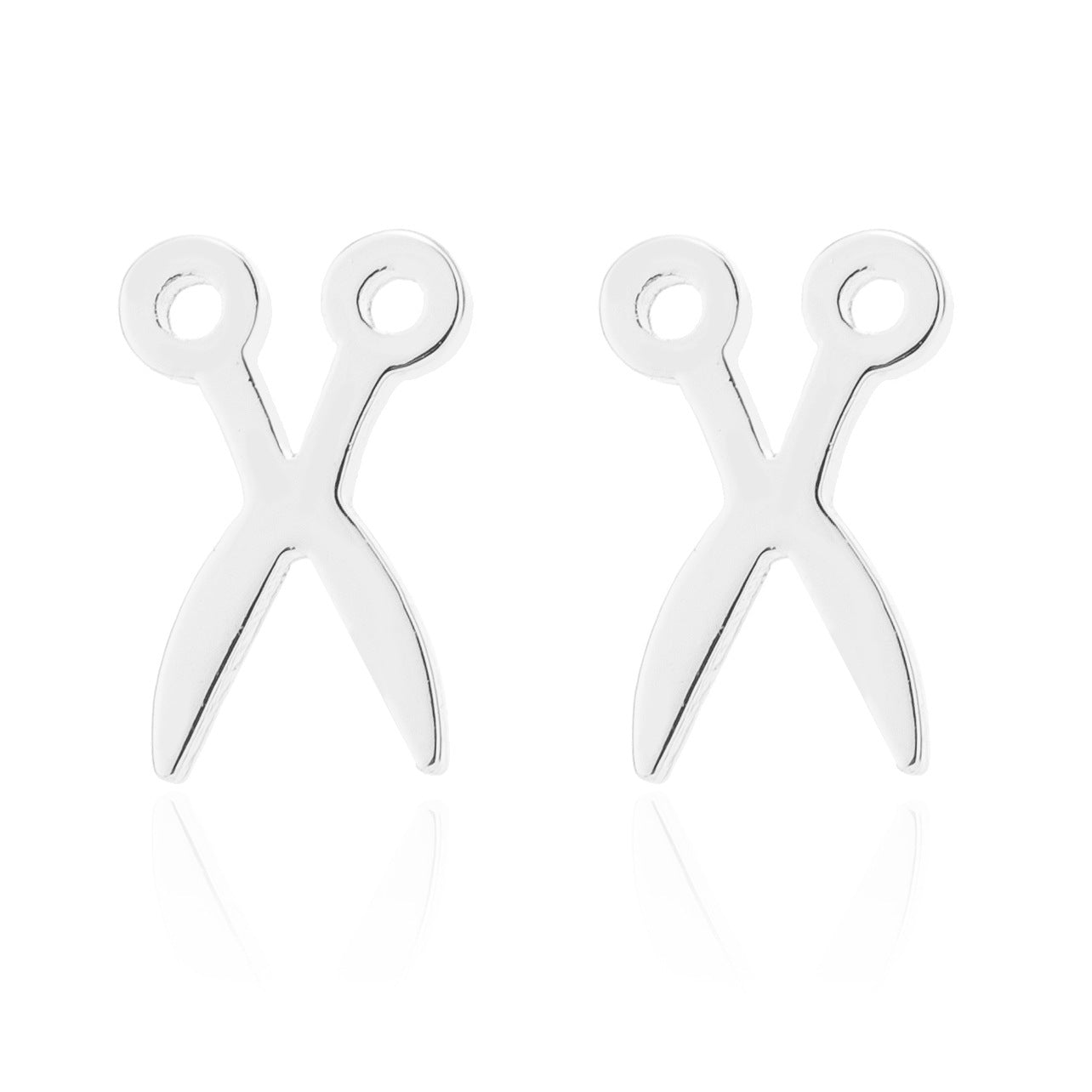 Women's Stainless Steel Geometric Gesture Love Heart Stud Earrings