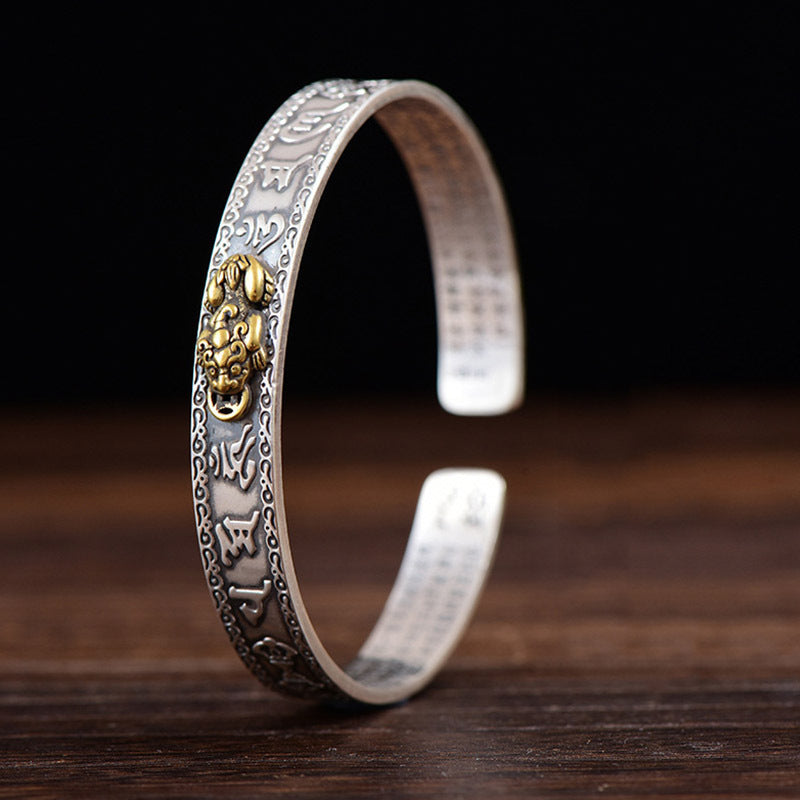 Men's Creative Mantra Personalized Motto Heart Sutra Bracelet