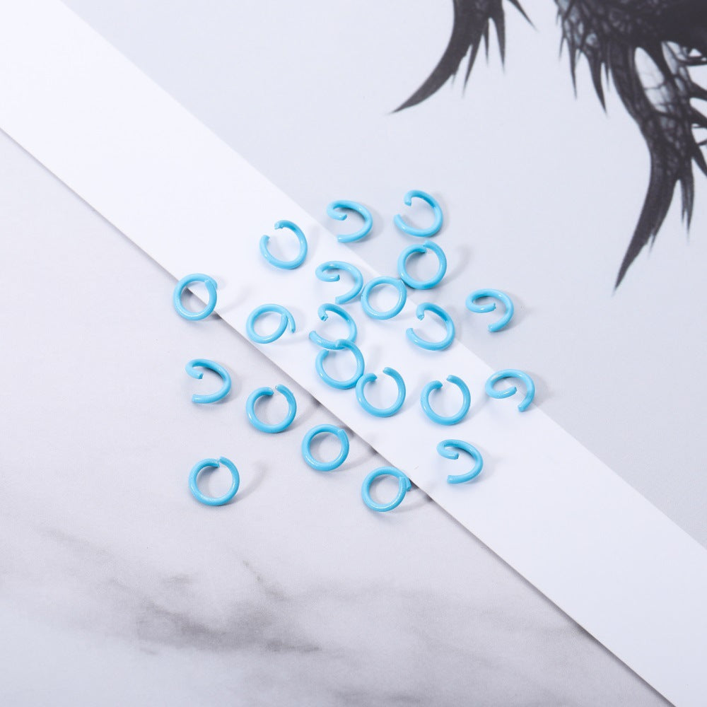 Single Circle Paint Color Broken Small Hoop Jewelry Accessories