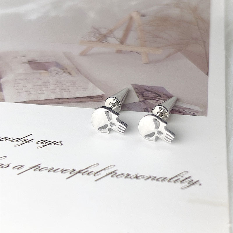 Titanium Steel Punk Hip Hop Trend Skull Rings