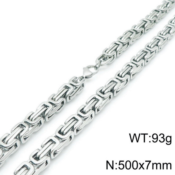 Men's Fashion Domineering Emperor Chain Titanium Steel Necklaces