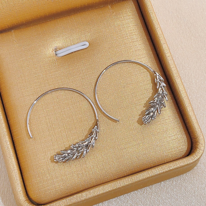 Design High Sense Wheat Round Trendy Stylish Simple Ear Hook
