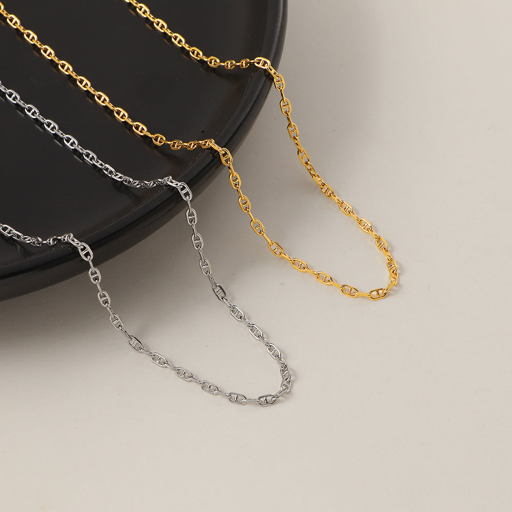 Titanium Steel Chain Fashion Twin Trendy Niche Necklaces