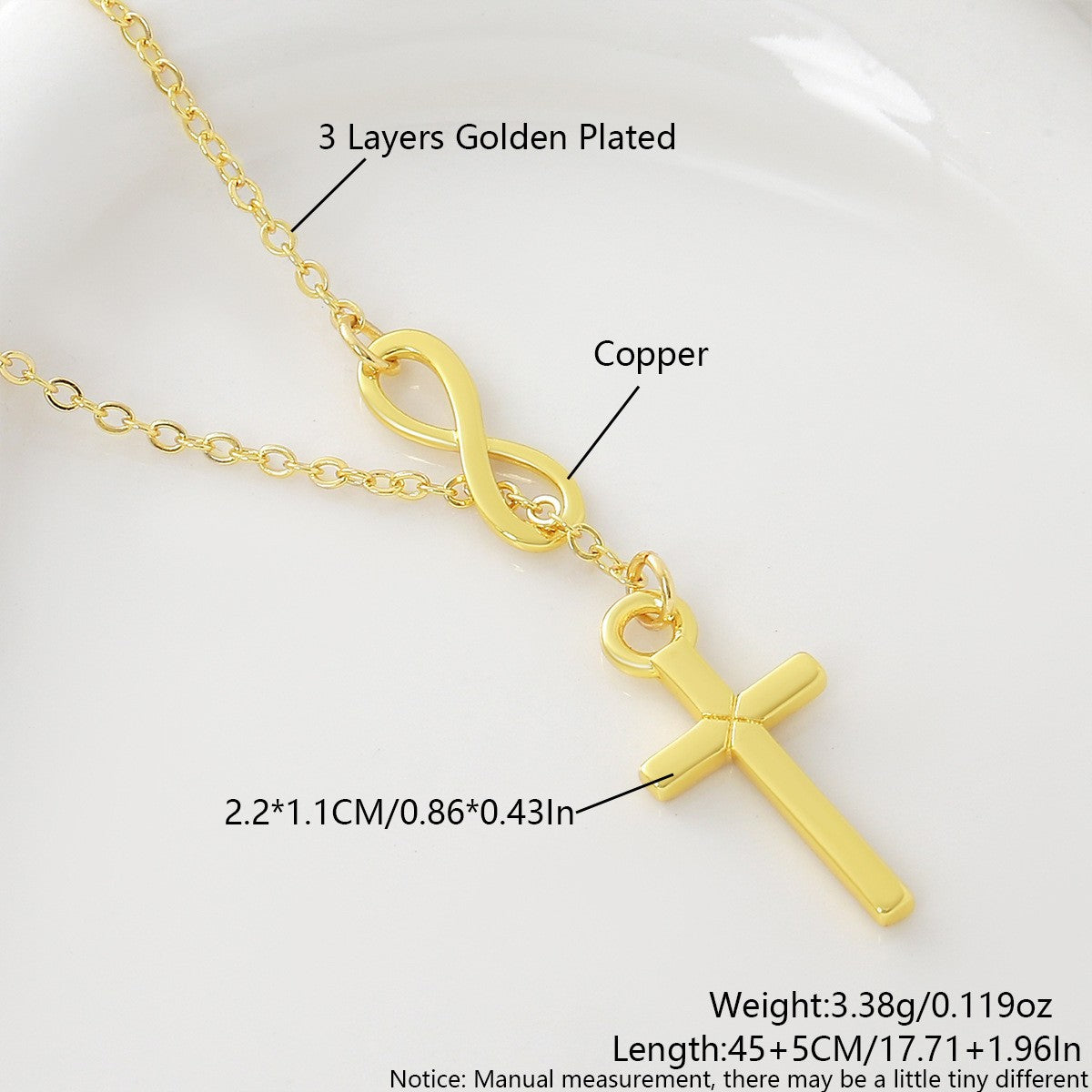 Women's & Men's Trendy Cross Zircon Artistic Retro Necklace