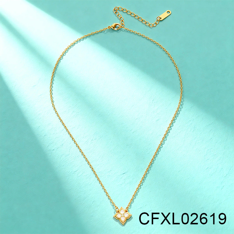 Women's Light Luxury High-grade Titanium Steel Simple Geometric Necklace