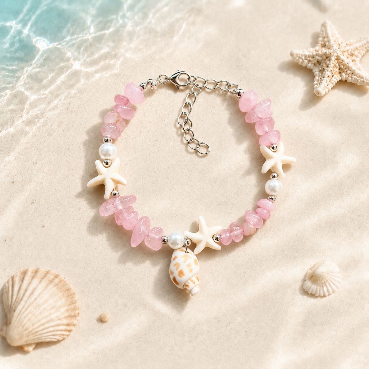Conch Starfish Gravel Travel Commemorative Gift Scenic Spot Bracelet