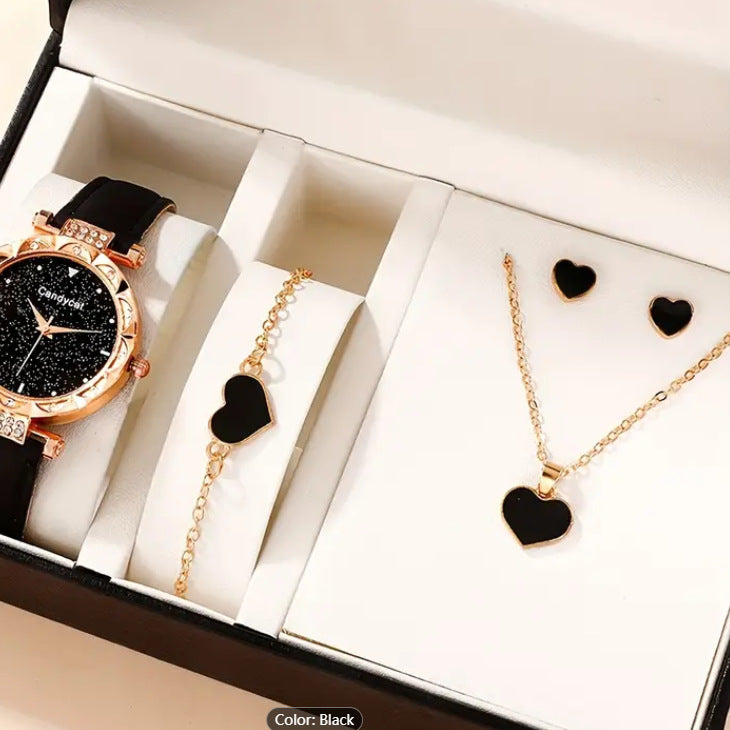 Simple Sweet Loving Heart Ear Three-piece Bracelets