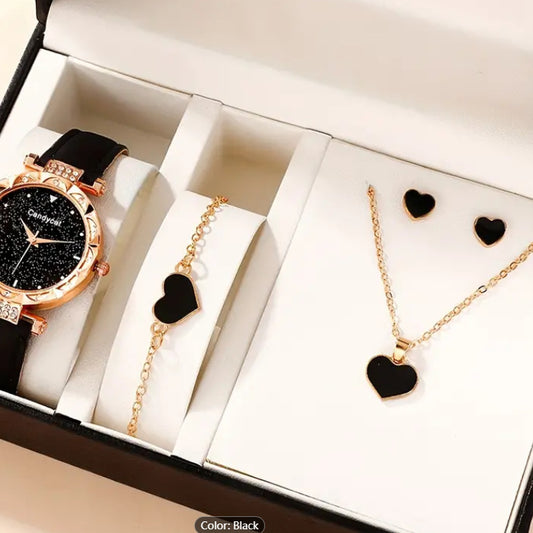 Simple Sweet Loving Heart Ear Three-piece Bracelets