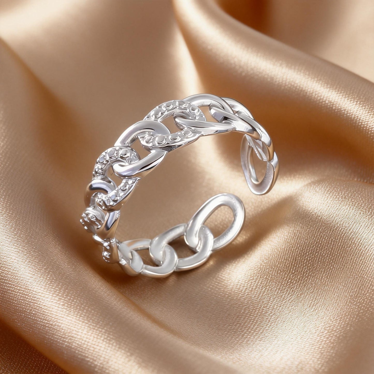 Steel Open-end Niche High-grade Fashion Trend Affordable Luxury Style Ring
