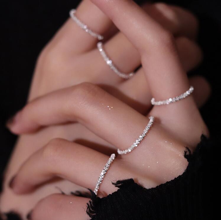 Women's Style Two-piece Sparkling Simple Temperamental Minority Bracelets