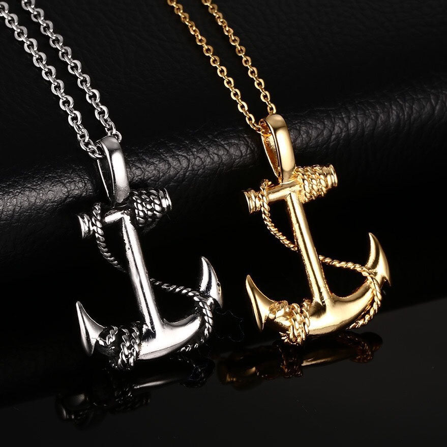 Men's Hot Boat Anchor Pirates Of The Necklaces