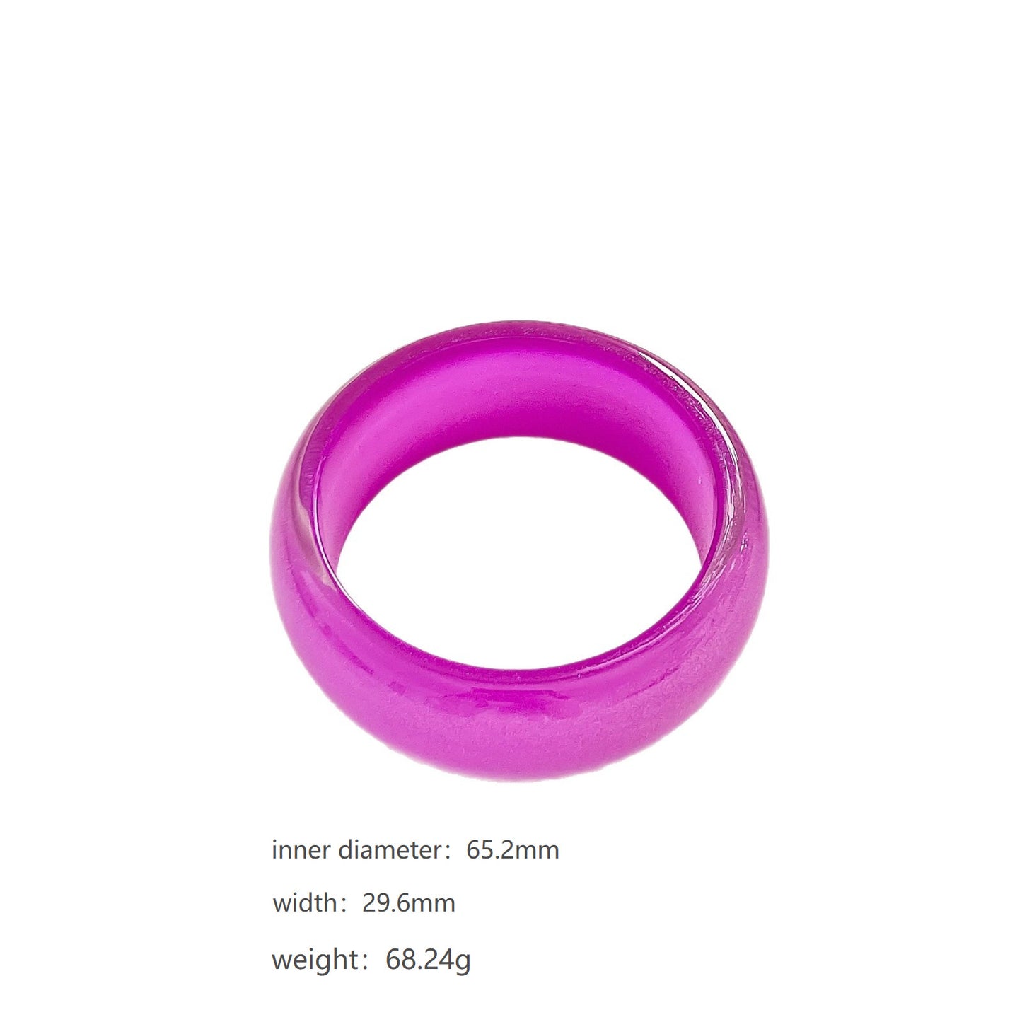 Casual Colorful Pearl Color Resin Round Bracelets