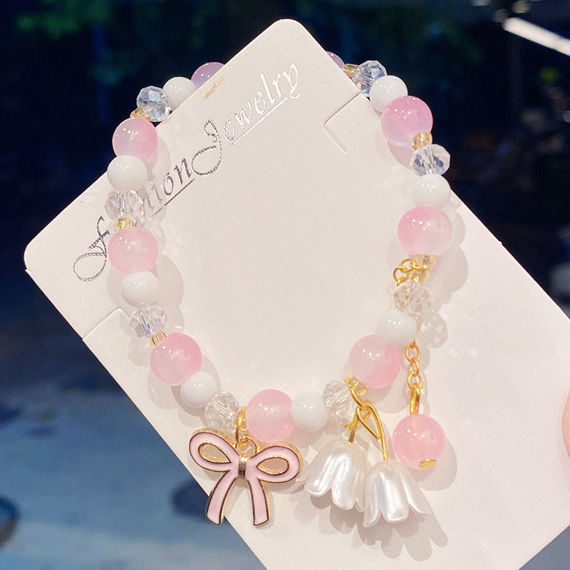 Good-looking Bow Lily Scenic Spot Stall Bracelets