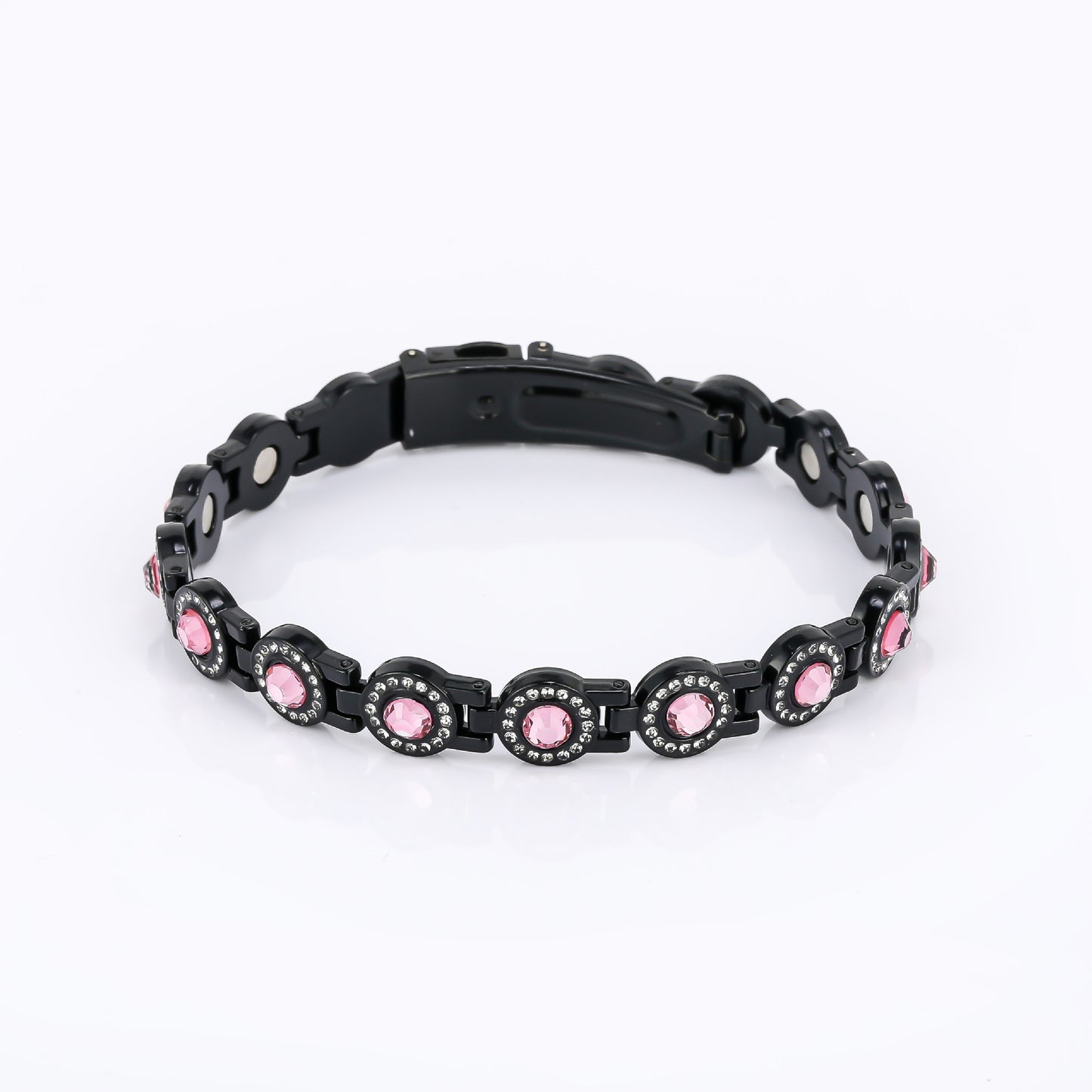 Women's Round Full Diamond Magnet Fashion Single Bracelet