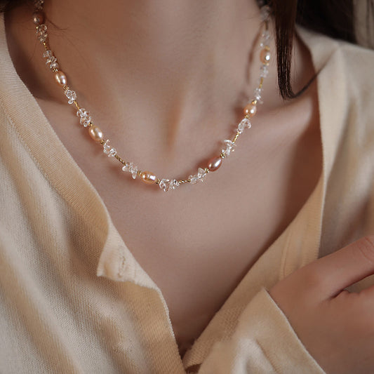 Women's Freshwater Pearl Summer High-grade Beaded Chinese Style Necklace
