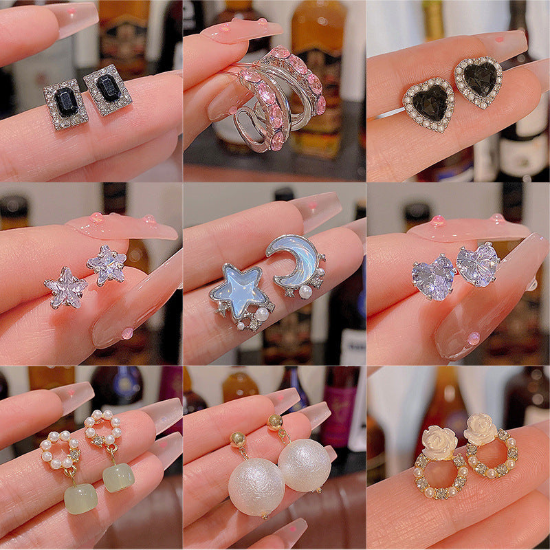 Pearl Female Style High Sense Niche Temperament Earrings