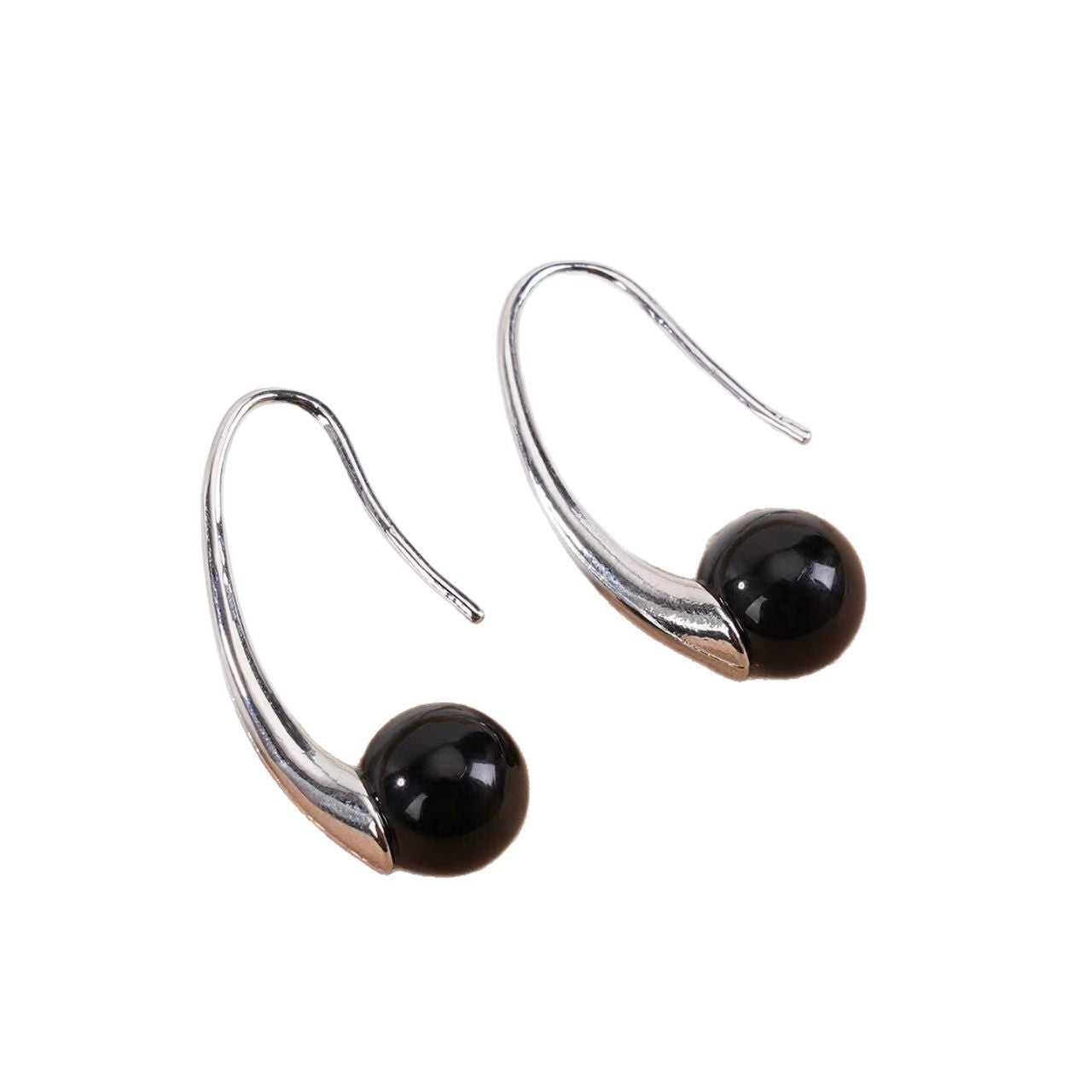 Elegant High Sense Frosty Style Small Simple Fashion Peas Large Earrings