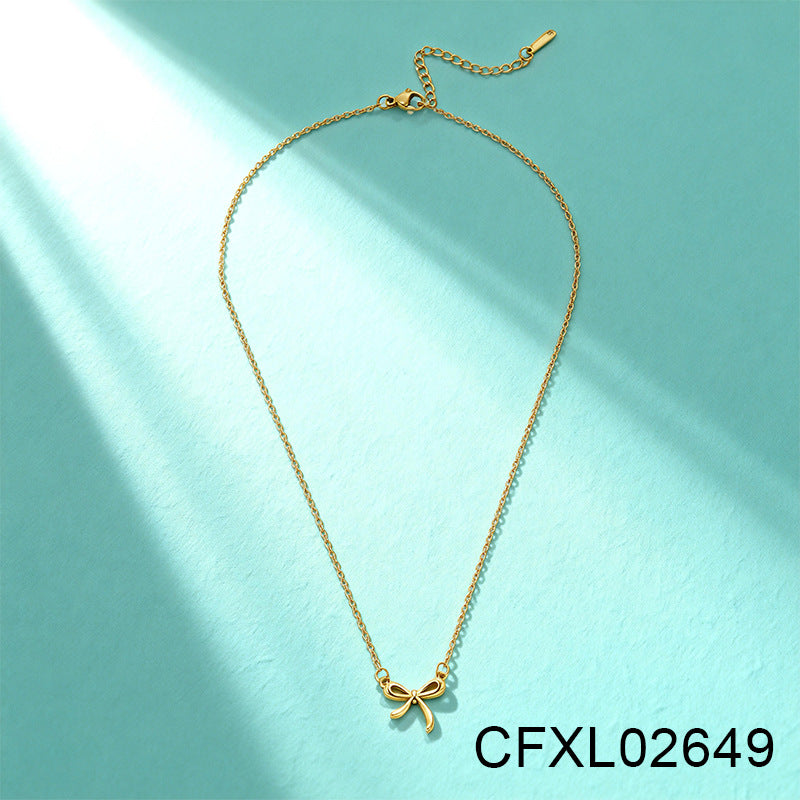 Women's Light Luxury High-grade Titanium Steel Simple Geometric Necklace