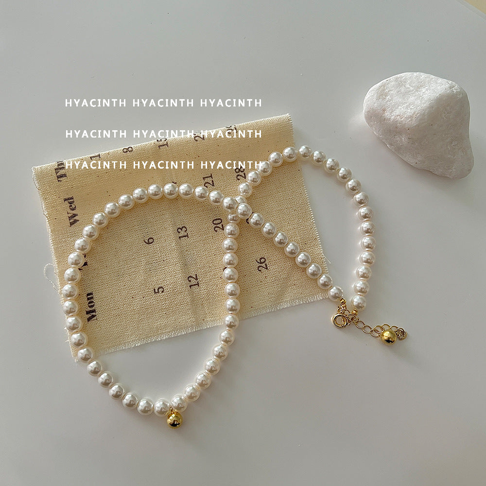 Korean Fashion Pearl Clavicle Chain French Necklaces