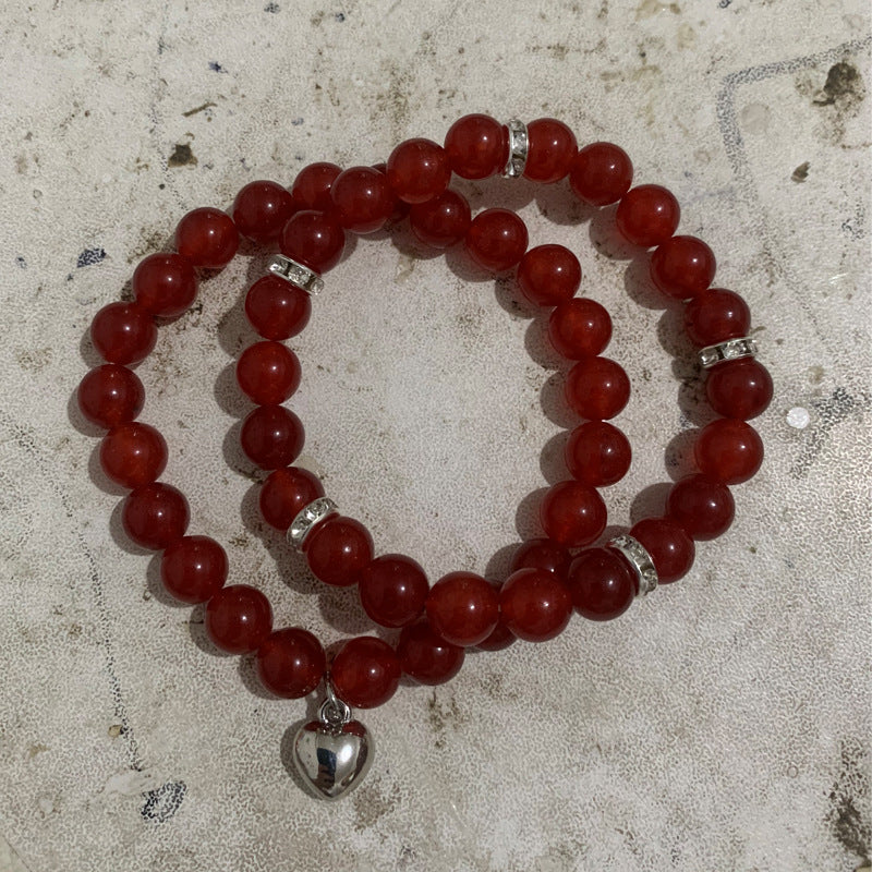 Aventurine Red Agate Pieces Suit Ornament Bracelets