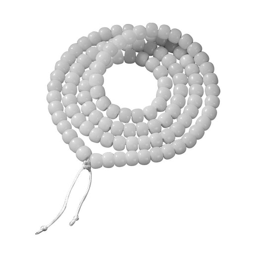 Natural White Jade Bodhi Buddha Beads Pcs Bracelet