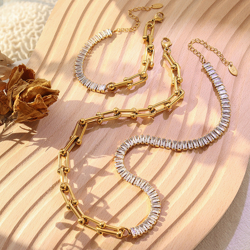 French Heavy Metal Exaggerated U-shaped Horseshoe Bracelets