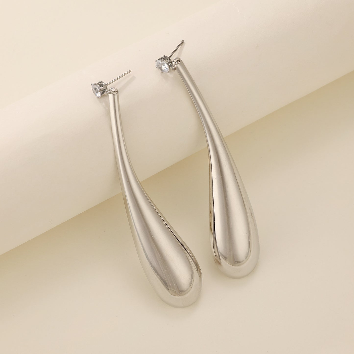 Exaggerated Punk Big Water Drop Ear Fashion Trend Short Jewelry Set