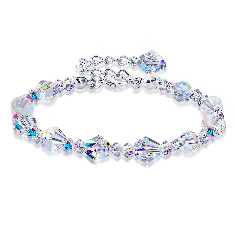 Cool Square Crystal Exquisite Luxury Colorful Bracelet
