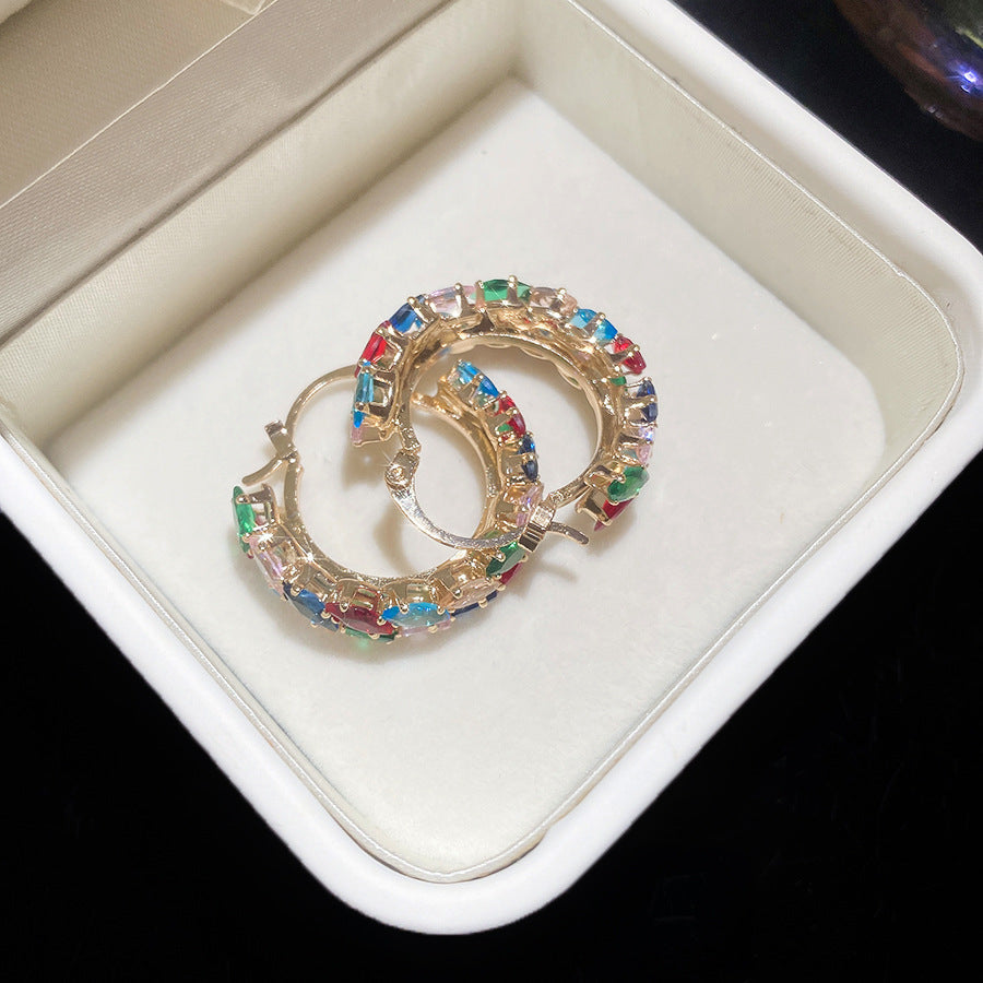 Shiny Wheat Ear Clip Light Luxury Fashion Delicate Earrings
