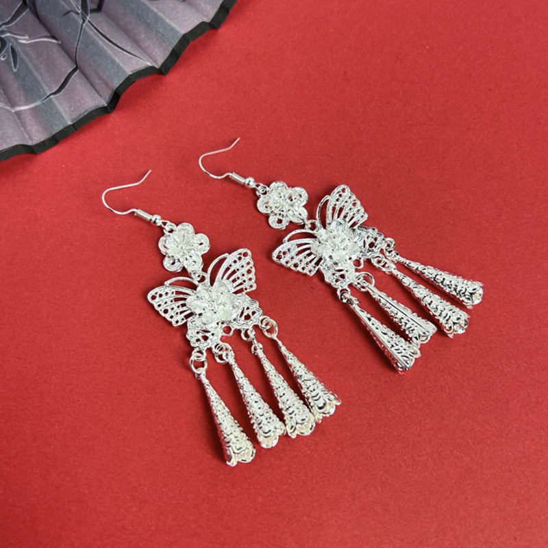 Ethnic Style Peacock Retro Ear Hook Earrings
