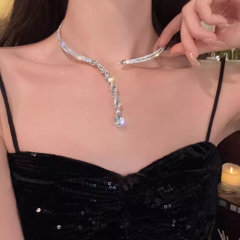 Tassel Twin Fashion Sexy High Sense Light Luxury Minority Necklace