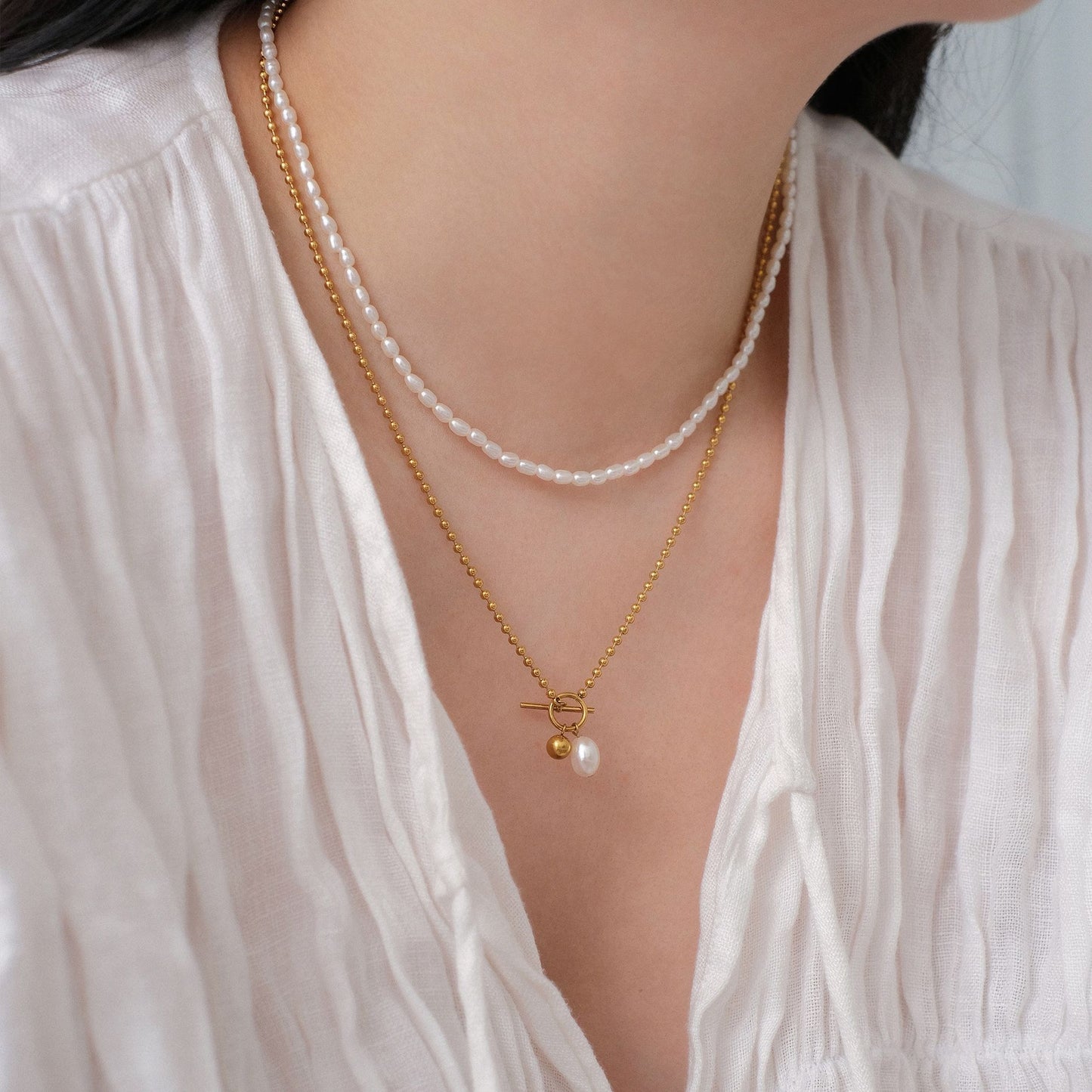 Steel Female Temperament Simple Niche Design Necklaces