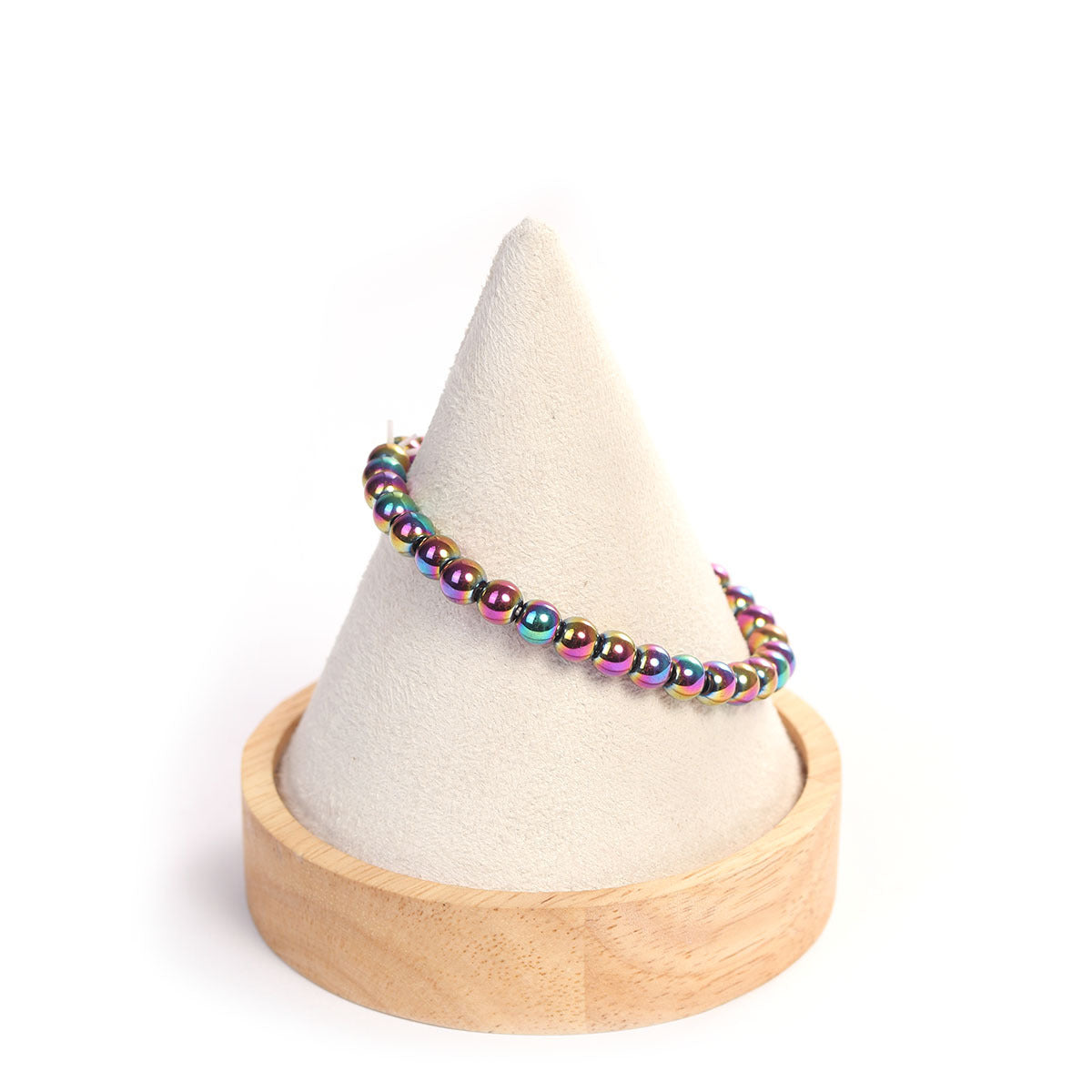 Beaded Colorful Hematite Handmade Elastic String Bracelets