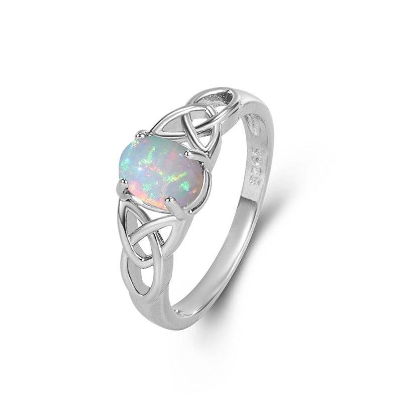 Women's Opal Light Luxury High-grade Gem Simple Rings