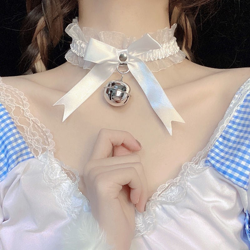 Lace Little Bell Shape Sexy Temperament Clavicle Chain Pure Desire Collar