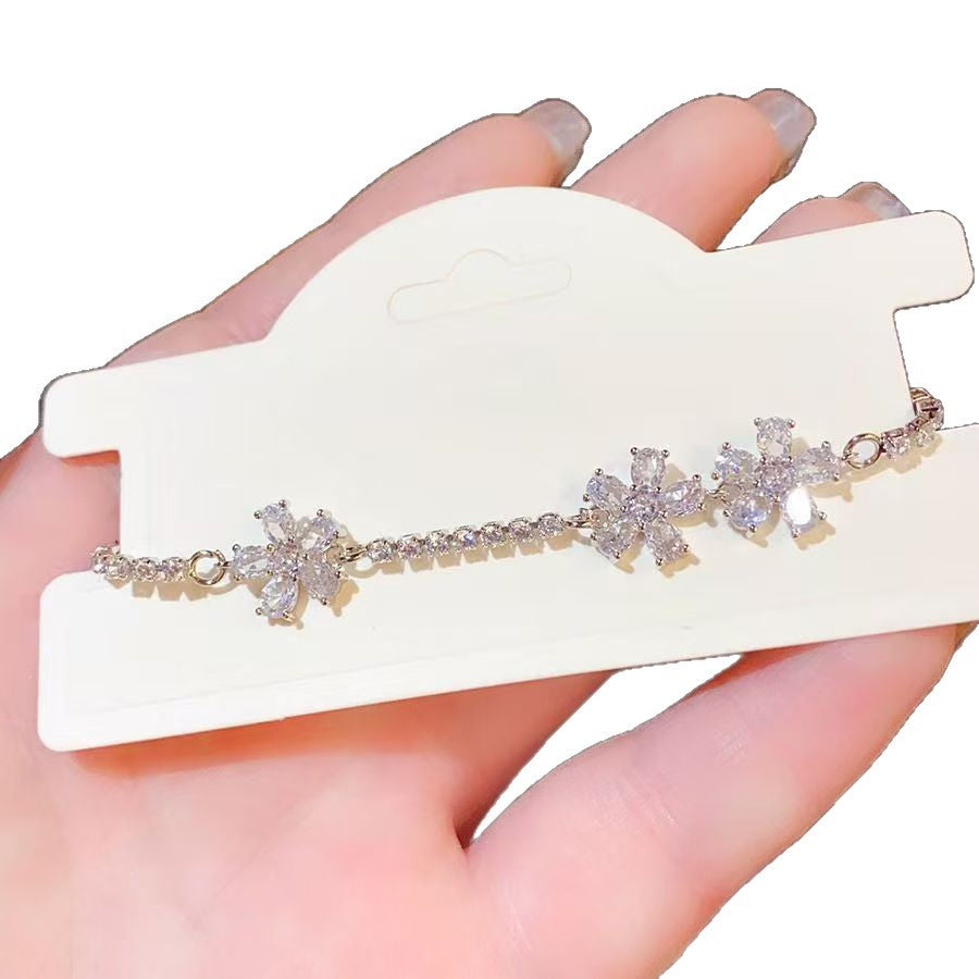 Starfish Opal Korean Style Zircon Flower Light Bracelet
