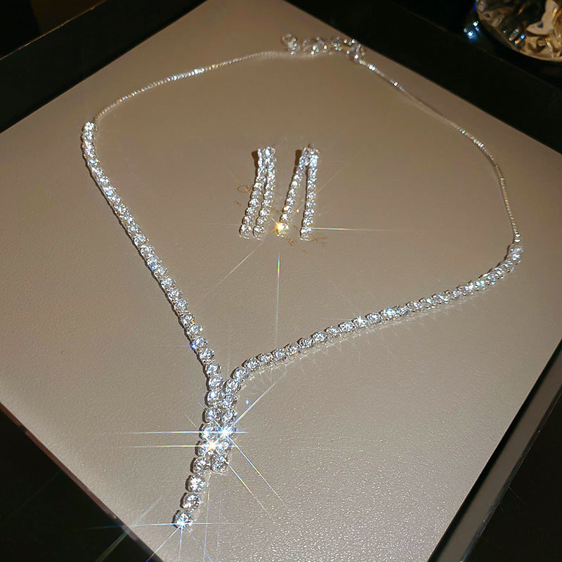 Women's Cold Style Geometric Tassel Light Luxury High-grade Sense Jewelry Set