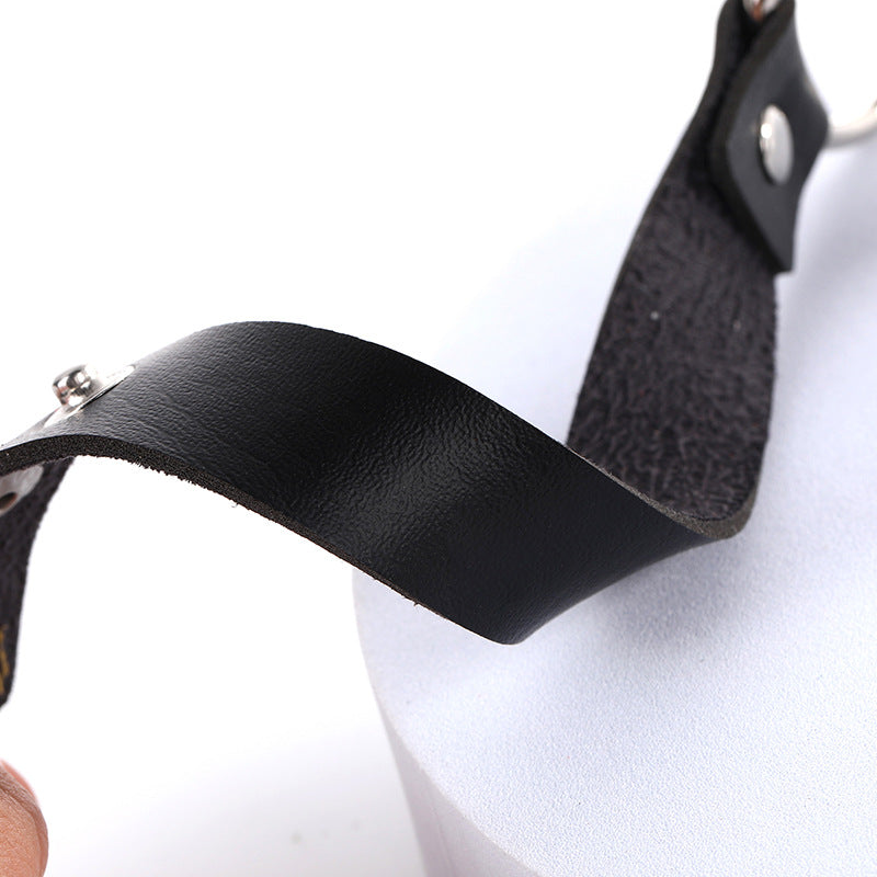 Style Trend Street Snap Punk Leather Rivet Rings