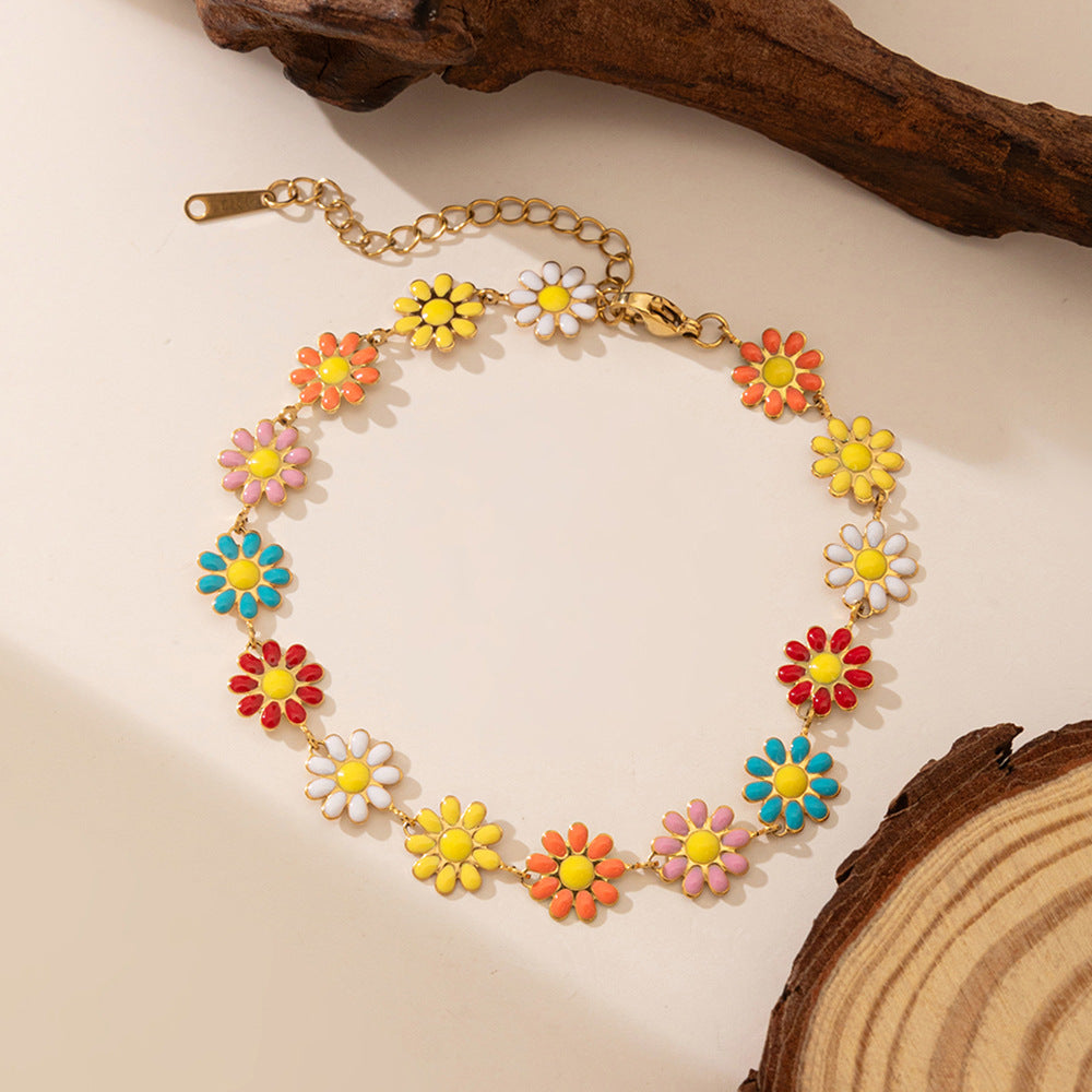 Women's Steel High-grade Gold Does Not Fade Anklets