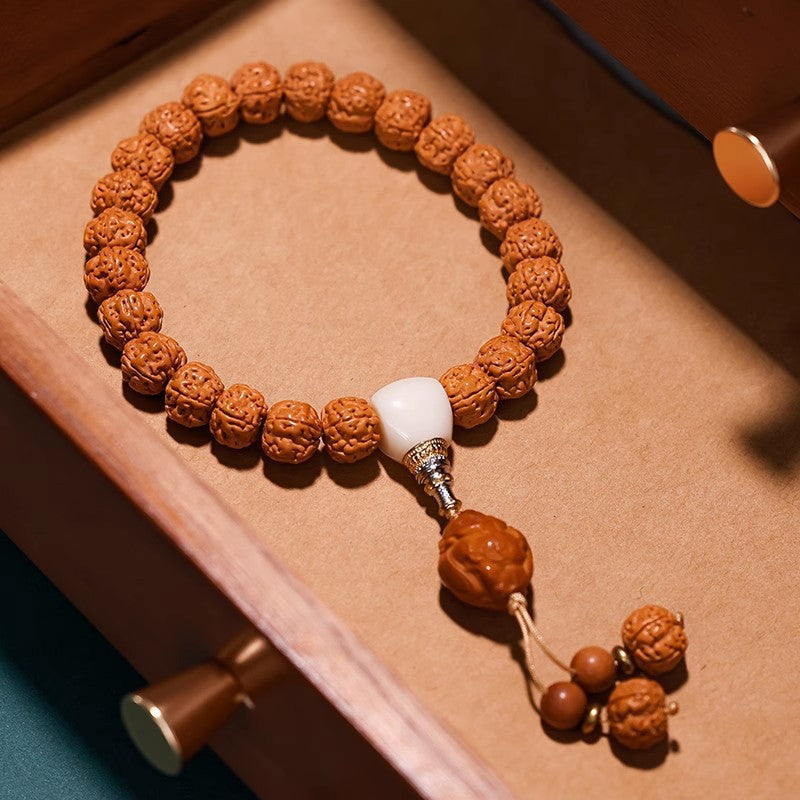 Men's Rosary Hand Toy High Oil Density Straight Cut Vajra Live Bracelet